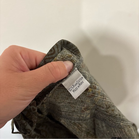 Peruvian Connection Green patterned Midi Dress - Picture 4 of 5